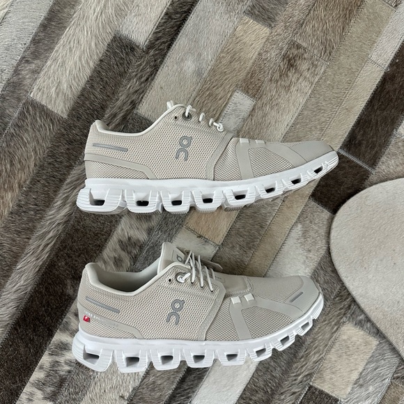 On Clouds Shoes - On Cloud Sneakers in Pearl/White